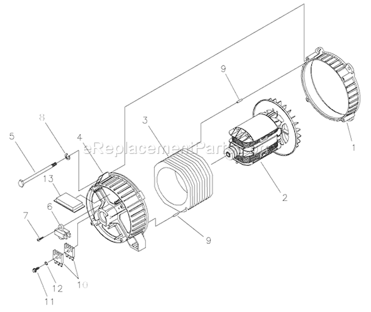 Page A Diagram and Parts List for 1934-0  Briggs and Stratton Generator